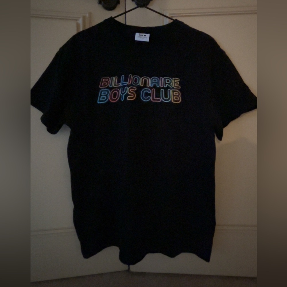 Black multicolor billionaire boys club tee, medium